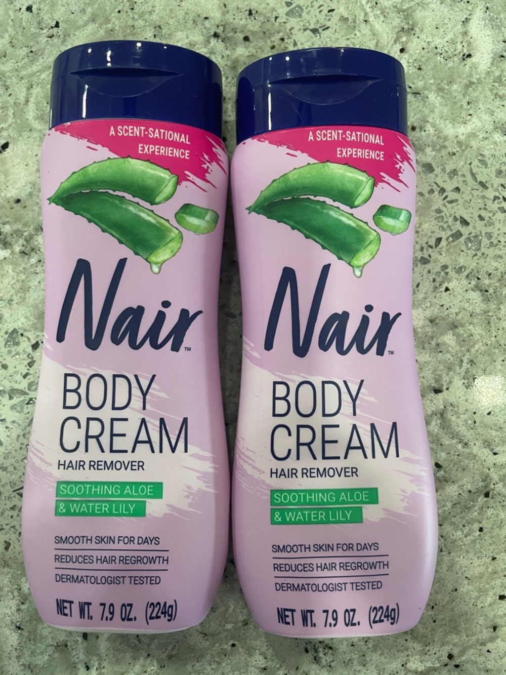Nair Body Cream Hair Remover, Soothing Aloe & Water Lily for Women, 7.9 oz
